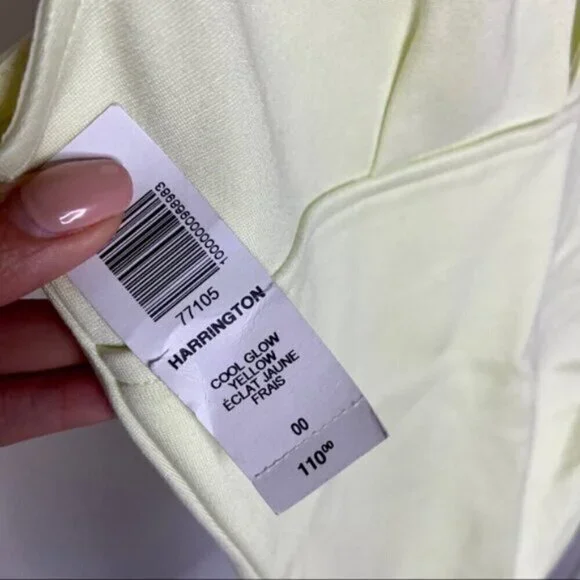 BABATON Aritzia Harrington yellow mini dress sz 00 - Picture 10 of 11